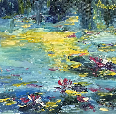 Havva Özkır imzalı tablo — Yağlı Boya, 16×16 cm, 500 TL müzayede satışı