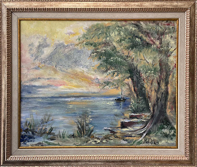 Mehlika Başer imzalı tablo — Yağlı Boya, 40×50 cm, 3.000 TL müzayede satışı
