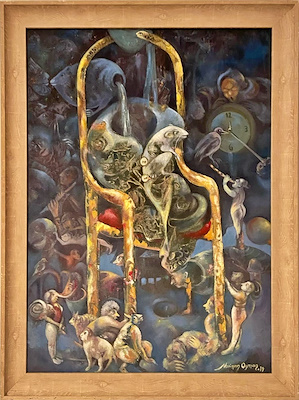 Neriman Oyman imzalı tablo — Yağlı Boya, 70×50 cm, 60.000 TL müzayede satışı
