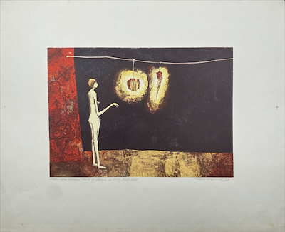 Michele Mainoli imzalı tablo — Litografi, 45×56 cm, 1.000 TL müzayede satışı
