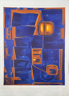 Oskar Dalvit imzalı tablo — Serigrafi, 76×56 cm, 1.000 TL müzayede satışı