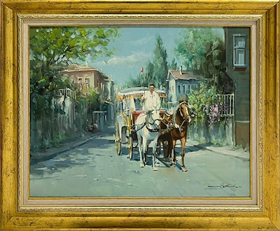 Bülent Kılıç imzalı tablo — Yağlı Boya, 60×80 cm, 30.000 TL müzayede satışı