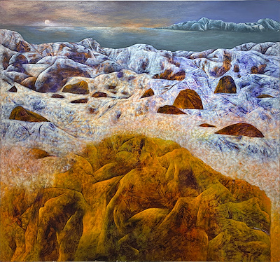 Ekrem Kadak imzalı tablo — Yağlı Boya, 150×150 cm, 95.000 TL müzayede satışı