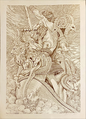 Nazan Erkmen imzalı tablo — Serigrafi, 1.000 TL müzayede satışı