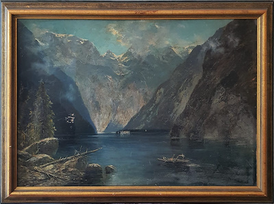 Max Muller Munchen imzalı tablo — Yağlı Boya, 67×100 cm, 8.000 TL müzayede satışı