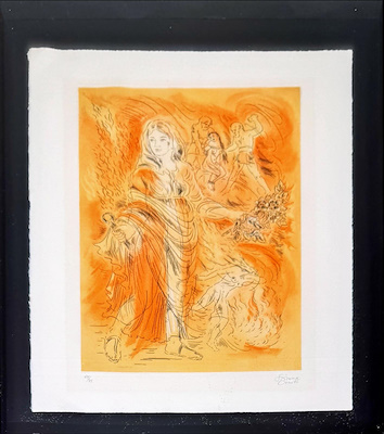 Simone Erni imzalı tablo — Serigrafi, 56×46 cm, 1.250 TL müzayede satışı