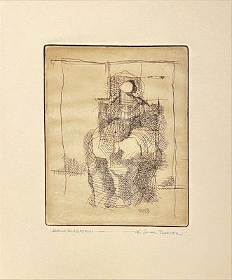 Ali İsmail imzalı tablo — Gravür, 22×19 cm, 1.000 TL müzayede satışı