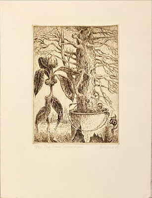 Hans Baurle imzalı tablo — Gravür, 20×15 cm, 1.250 TL müzayede satışı