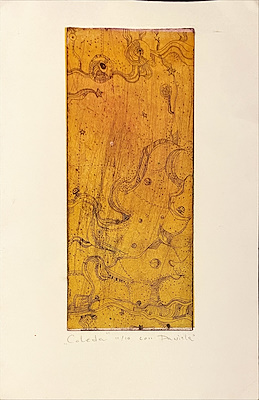 Daniela imzalı tablo — Gravür, 28×20 cm, 1.000 TL müzayede satışı