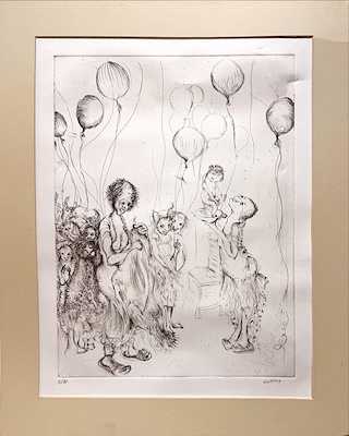 Lebibe imzalı tablo — Gravür, 50×70 cm, 1.000 TL müzayede satışı