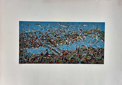 Ümit Erzurumlu imzalı tablo — Baskı, 70×50 cm, 1.000 TL müzayede satışı