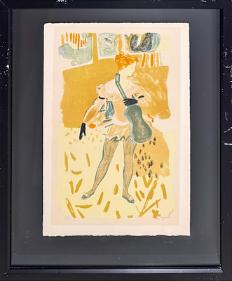 Roger Bezbombes imzalı tablo — Serigrafi, 55×37 cm, 1.250 TL müzayede satışı