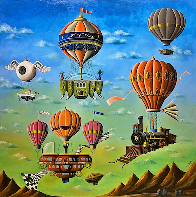 Selman Altun imzalı tablo — Yağlı Boya, 130×130 cm, 55.000 TL müzayede satışı