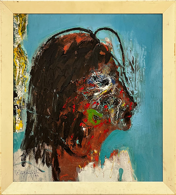 İbrahim Çiftçioğlu imzalı tablo — Yağlı Boya, 49×43 cm, 20.000 TL müzayede satışı