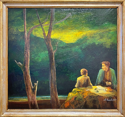 Ali Koçak imzalı tablo — Yağlı Boya, 90×84 cm, 37.500 TL müzayede satışı