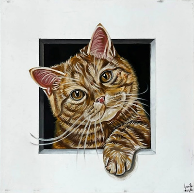 Hanife Berfin imzalı tablo — Yağlı Boya, 40×40 cm, 3.000 TL müzayede satışı