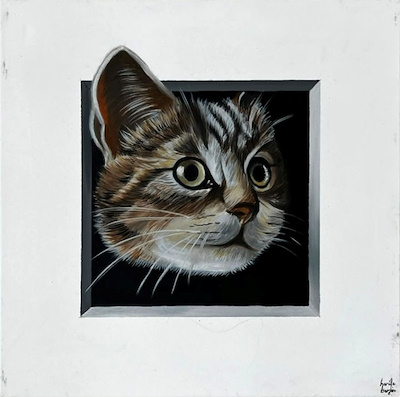 Hanife Berfin imzalı tablo — Yağlı Boya, 40×40 cm, 2.500 TL müzayede satışı