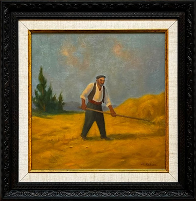 Hüseyin Kebenç imzalı tablo — Yağlı Boya, 30×30 cm, 11.000 TL müzayede satışı