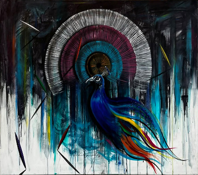 Mustafa Demirpençe imzalı tablo — Karışık Teknik, 120×100 cm, 9.500 TL müzayede satışı