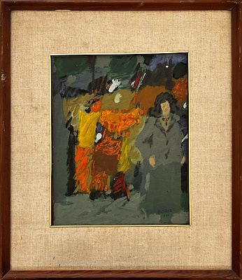 Haydar imzalı tablo — Yağlı Boya, 37×30 cm, 3.500 TL müzayede satışı