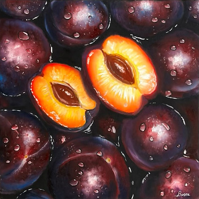 Büşra Söylemez imzalı tablo — Yağlı Boya, 40×40 cm, 2.000 TL müzayede satışı