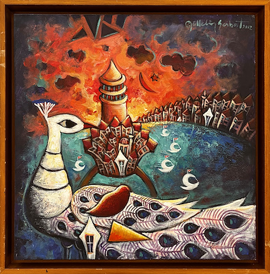 Gültekin Serbest imzalı tablo — Yağlı Boya, 50×50 cm, 11.000 TL müzayede satışı