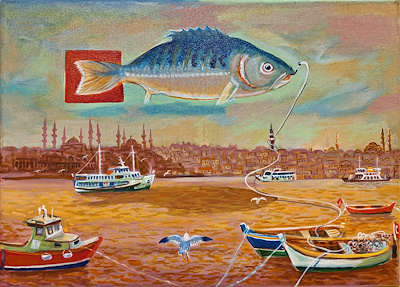 Yavuz Saraçoğlu imzalı tablo — Akrilik Boya, 35×50 cm, 3.500 TL müzayede satışı