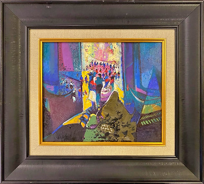 Veli Sapaz imzalı tablo — Yağlı Boya, 20×25 cm, 10.000 TL müzayede satışı