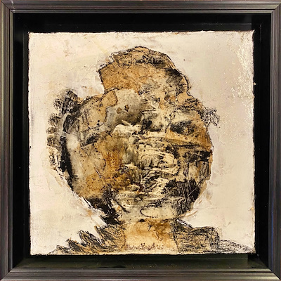 Emine Bıyıklı imzalı tablo — Karışık Teknik, 25×25 cm, 5.500 TL müzayede satışı