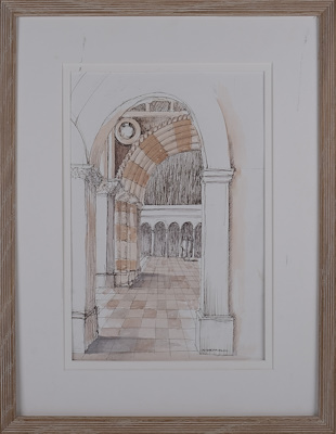 İnterior M.sheffield imzalı tablo — Karışık Teknik, 35×24 cm, 507 TL müzayede satışı