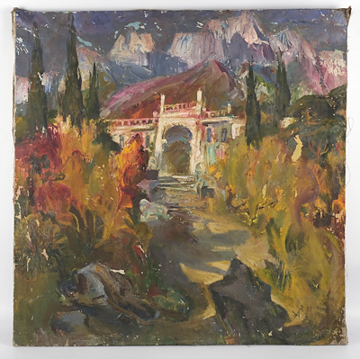 Enver Aliyev imzalı tablo — Yağlı Boya, 70×70 cm, 3.915 TL müzayede satışı