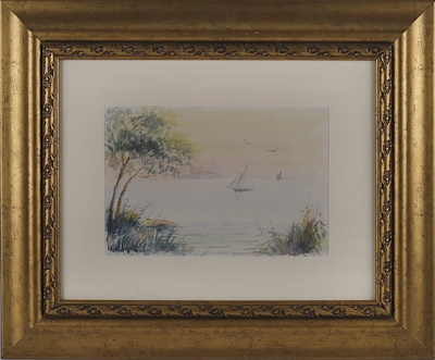 Celal Esad Arseven imzalı tablo — Sulu Boya, 27×18 cm, 12.666 TL müzayede satışı