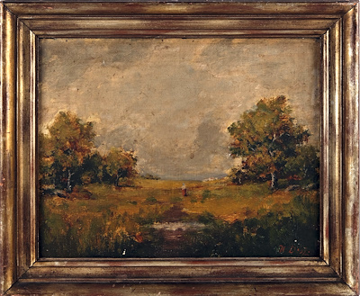 Manzara Diaz imzalı tablo — Yağlı Boya, 30×40 cm, 7.369 TL müzayede satışı