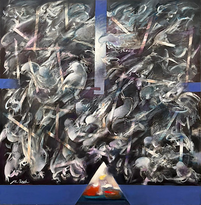 Mehmet Özel imzalı tablo — Yağlı Boya, 130×130 cm, 34.543 TL müzayede satışı