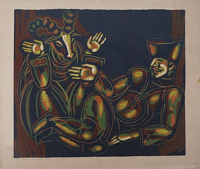 Rus Ekolü imzalı tablo — Gravür, 45×50 cm, 737 TL müzayede satışı
