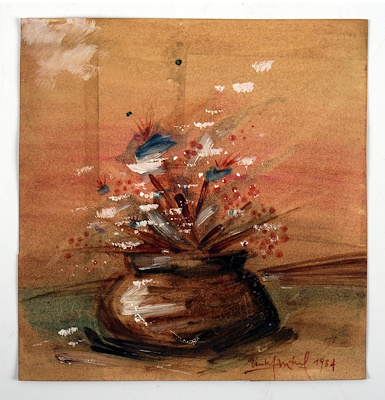 Ender Dandul imzalı tablo — Karışık Teknik, 17×17 cm, 1.013 TL müzayede satışı