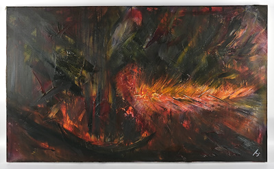 Tülin Kaynak imzalı tablo — Yağlı Boya, 60×100 cm, 17.272 TL müzayede satışı