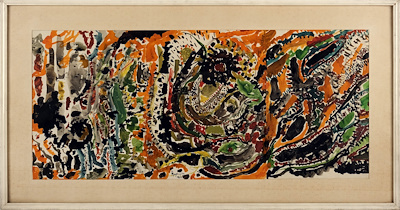 Hayrünnisa Yazgı imzalı tablo — 28×62 cm, 18.423 TL müzayede satışı