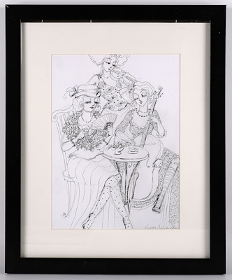 Nadya Yıldız imzalı tablo — 30×25 cm, 507 TL müzayede satışı
