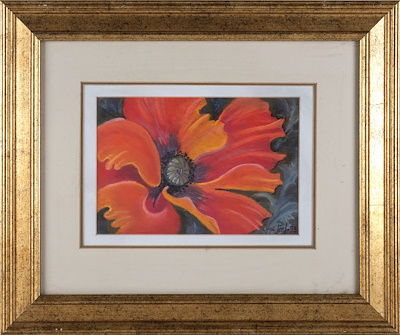 June Peel imzalı tablo — Pastel Boya, 16×24 cm, 1.572 TL müzayede satışı