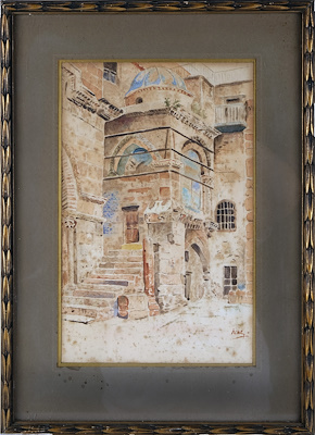 Rike Osmanlı Dönemi imzalı tablo — Sulu Boya, 30×20 cm, 7.370 TL müzayede satışı