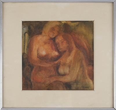 İlhami Atınç imzalı tablo — Sulu Boya, 16×17 cm, 1.179 TL müzayede satışı