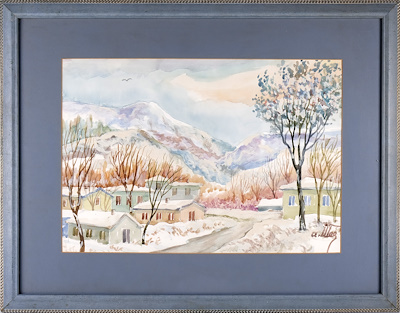 Ayhan İlter imzalı tablo — Sulu Boya, 33×48 cm, 8.353 TL müzayede satışı