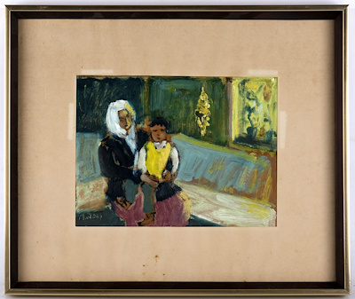 Mesut Oldaş imzalı tablo — Yağlı Boya, 20×25 cm, 3.194 TL müzayede satışı