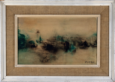 Erdoğan Değer imzalı tablo — Sulu Boya, 28×47 cm, 11.055 TL müzayede satışı