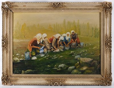 Necati Ünal imzalı tablo — Yağlı Boya, 50×70 cm, 8.353 TL müzayede satışı