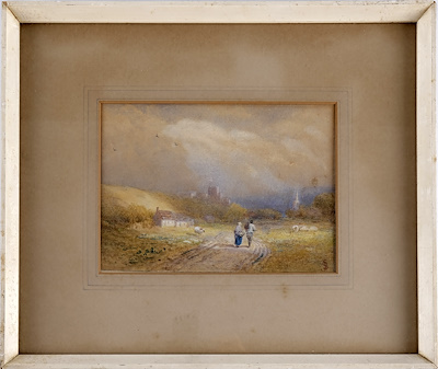 John Walter imzalı tablo — Sulu Boya, 12×19 cm, 3.194 TL müzayede satışı
