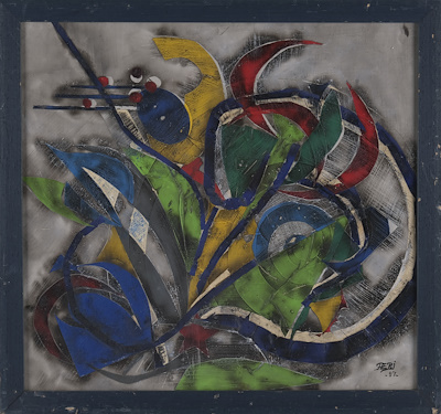 Perihan Sadıkoğlu imzalı tablo — Yağlı Boya, 40×40 cm, 1.769 TL müzayede satışı