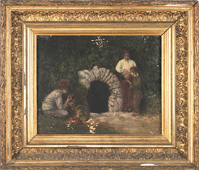 Osmanlı imzalı tablo — Yağlı Boya, 30×35 cm, 17.197 TL müzayede satışı