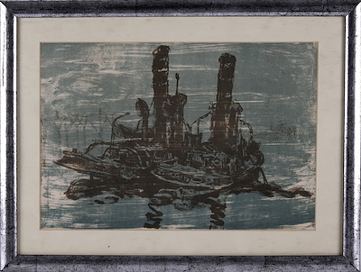 Özgün imzalı tablo — Baskı, 24×34 cm, 1.278 TL müzayede satışı